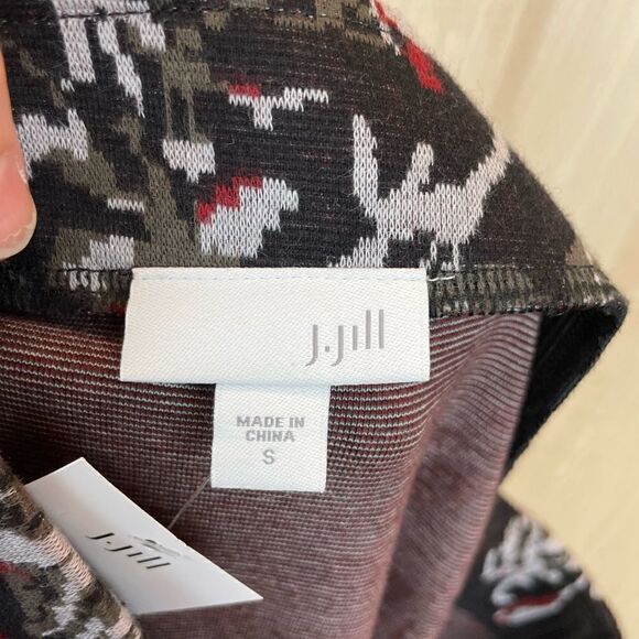 𝅺J. Jill Floral Wrap Skirt in Brown, size S - NWT - Picture 5 of 13